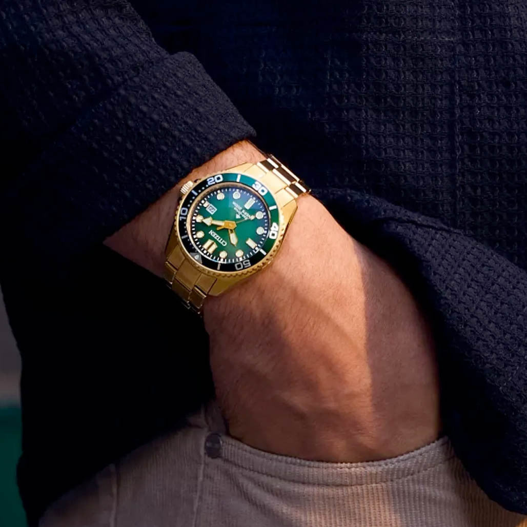 Citizen Eco-Drive Promaster Dive Watch with Green Dial #BN0262-59W