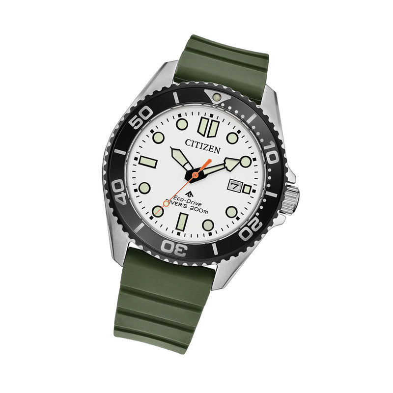 Citizen Eco-Drive Promaster Dive Watch with White Dial #BN0265-00A