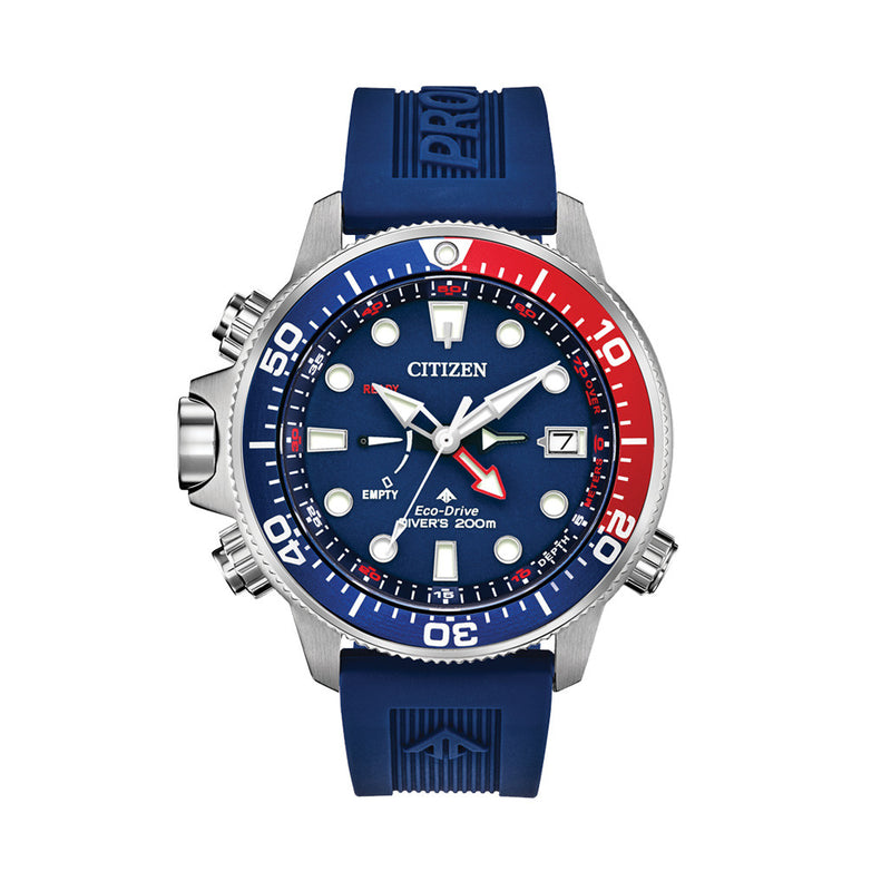 Citizen Promaster Aqualand Eco-Drive with Blue Dial and Depth Meter #BN2038-01L