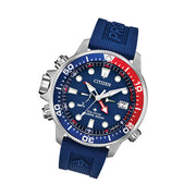 Citizen Promaster Aqualand Eco-Drive with Blue Dial and Depth Meter #BN2038-01L tilt