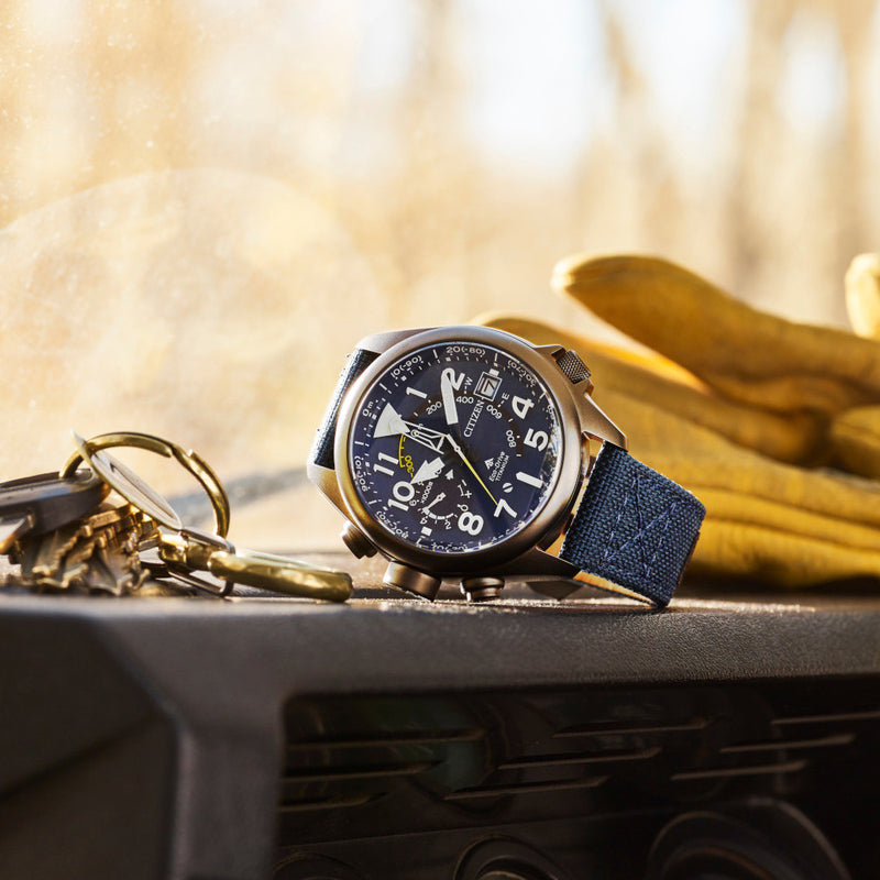 Citizen Promaster Alitchron Solar Watch with Blue Dial #BN4065-07L