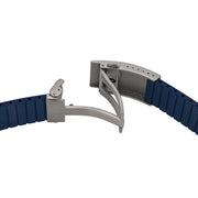Islander 22mm Blue FKM Rubber Strap with Curved Ends for Casio Duro #BRAC-104