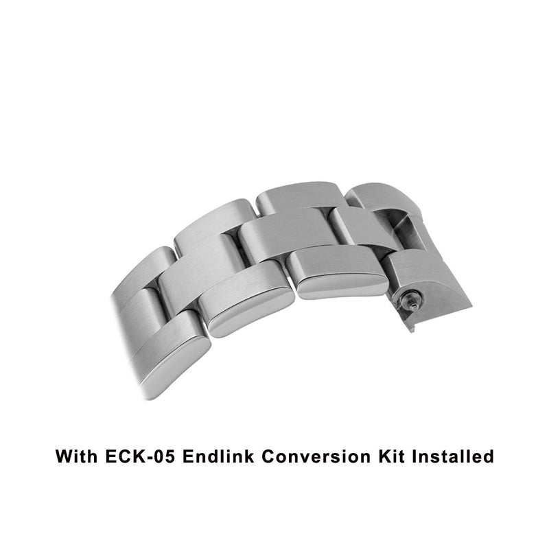 Islander 20mm Brushed Solid-Link Watch Bracelet for Islander ISL-54 and Melville GMT #BRAC-11