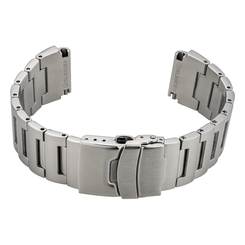 Islander 20mm Brushed Solid-Link Watch Bracelet for Seiko Monster #BRAC-114