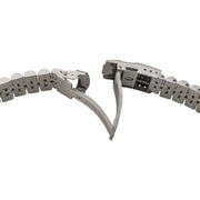Islander 22mm Two-tone Solid-Link Watch Bracelet for Casio Duro Quartz Dive Watch #BRAC-116