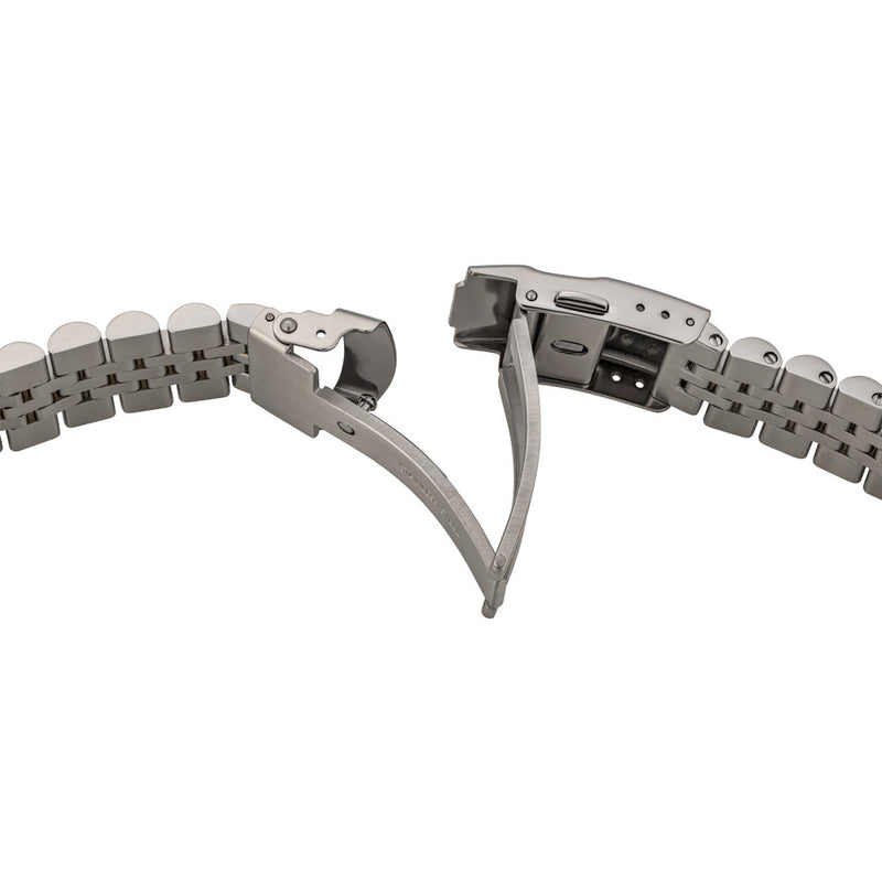 Islander 22mm Two-tone Solid-Link Watch Bracelet for Casio Duro Quartz Dive Watch #BRAC-116