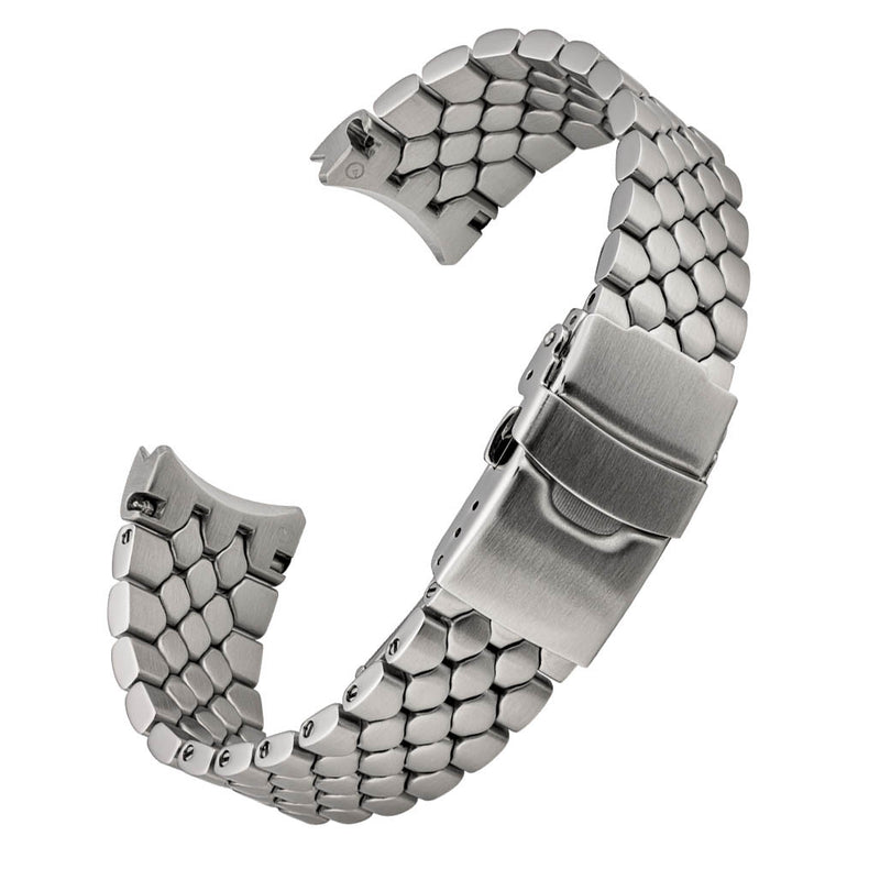 Islander 20mm Brushed Scales Bracelet for Citizen Promaster Quartz Dive Watch #BRAC-126