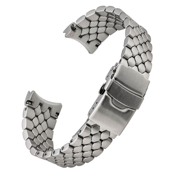 Islander 20mm Brushed Scales Bracelet for Citizen Promaster Quartz Dive Watch #BRAC-126