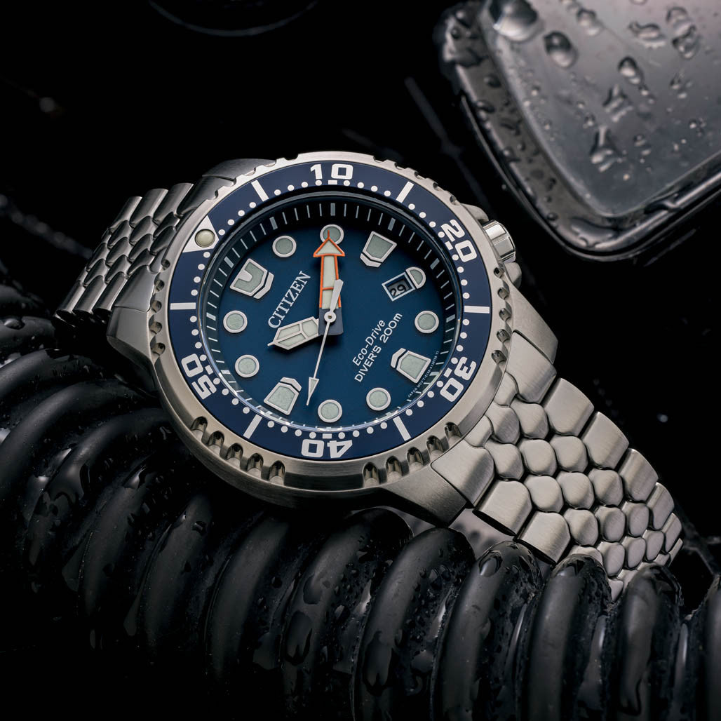 Islander 20mm Brushed Scales Bracelet for Citizen Promaster Quartz