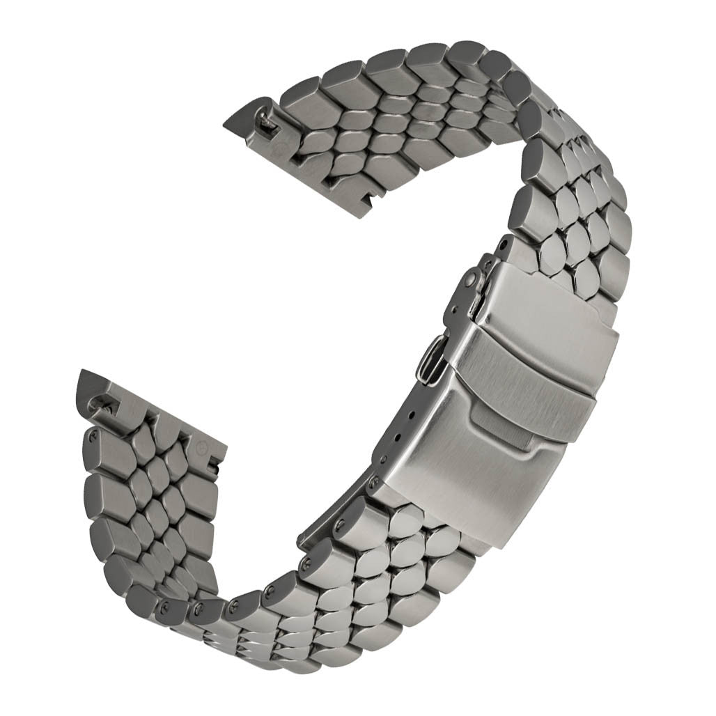Islander 20mm Brushed and Polished Scales Bracelet for Citizen