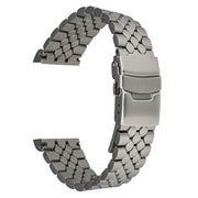 Islander 22mm Brushed and Polished Scales Bracelet for Seiko 5KX Watches #BRAC-129