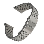 Islander 22mm Brushed and Polished Scales Bracelet for Seiko 5KX Watches #BRAC-129