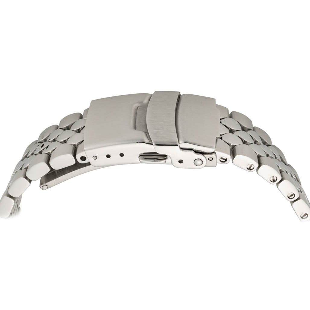 Islander 22mm Brushed and Polished Scales Bracelet for Seiko 5KX