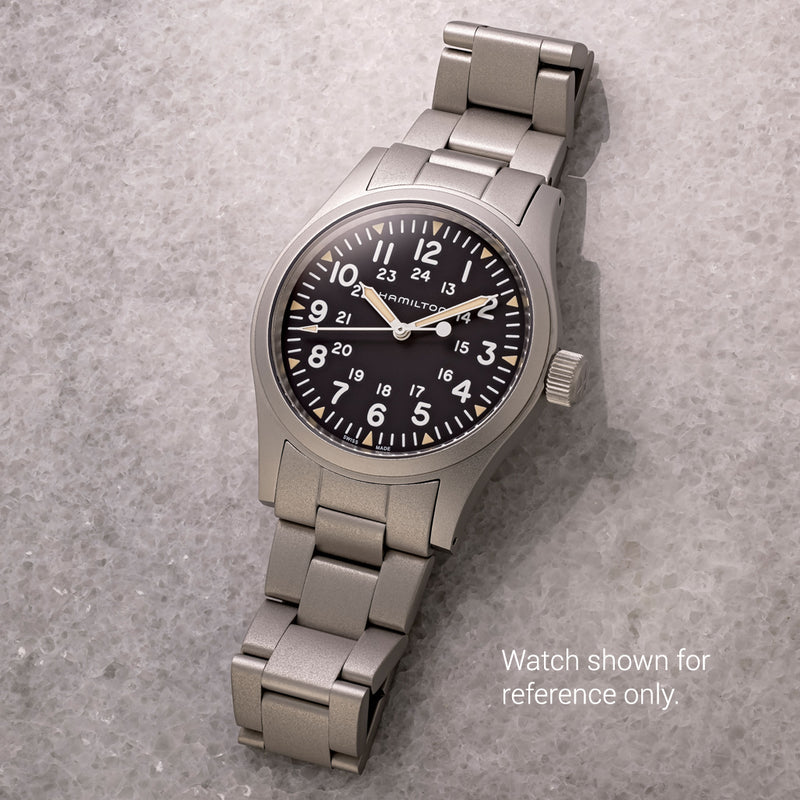 Islander 20mm Blasted Bracelet for Hamilton Khaki Field Mechanical 38mm #BRAC-160