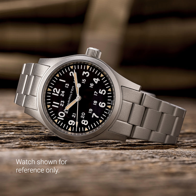 Islander 20mm Blasted Bracelet for Hamilton Khaki Field Mechanical 38mm #BRAC-160