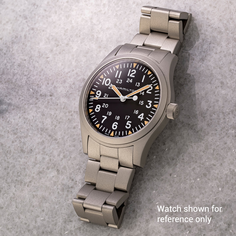 Islander 22mm Blasted Bracelet for Hamilton Khaki Field Mechanical 42mm #BRAC-161