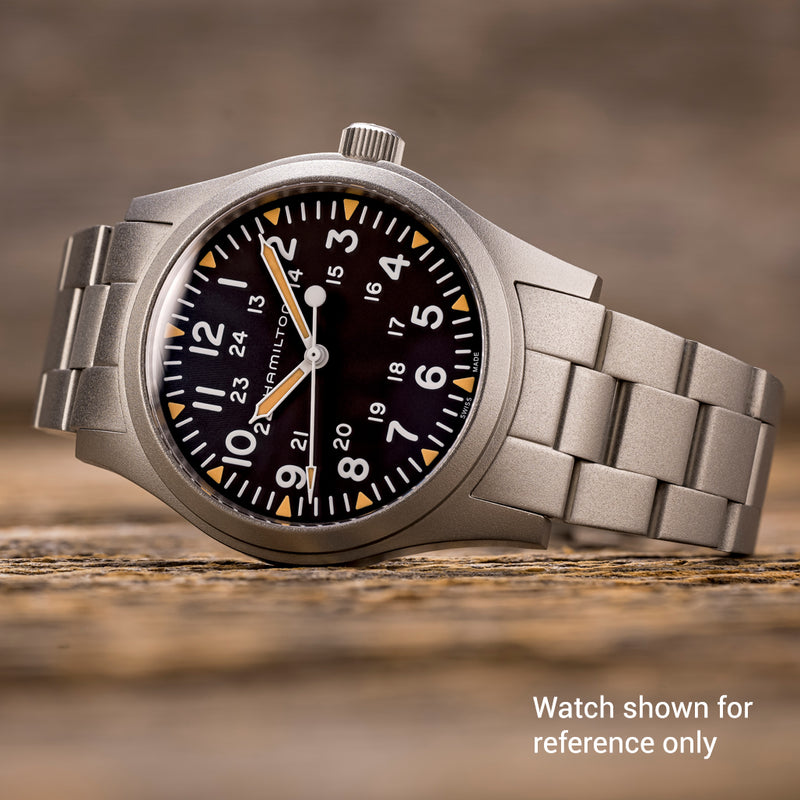 Islander 22mm Blasted Bracelet for Hamilton Khaki Field Mechanical 42mm #BRAC-161