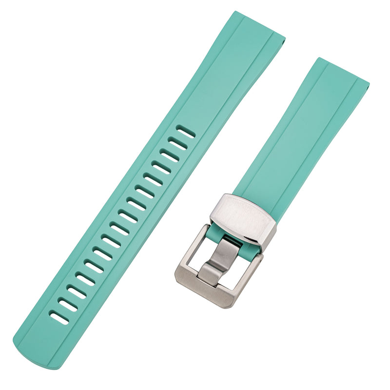 Islander 20mm Seafoam Green FKM Rubber Strap with Straight Ends #BRAC-201