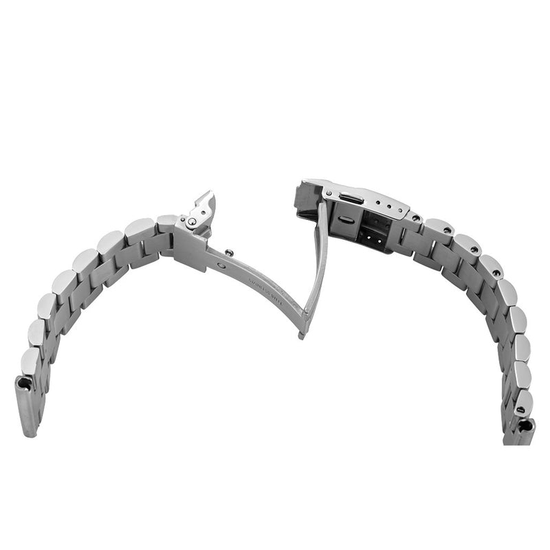 Islander 22mm Universal Fit Brushed Solid-Link Watch Bracelet #BRAC-32 clasp