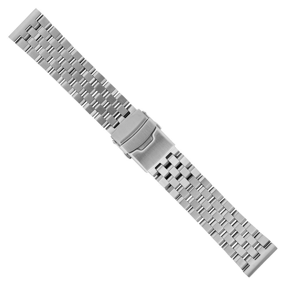 Islander 22mm Universal Fit Brushed Angular Solid-Link Watch