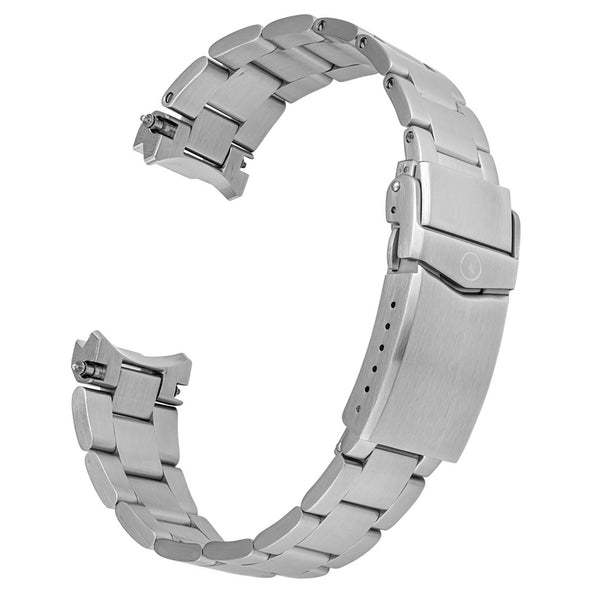 Islander 20mm Fully Brushed Solid-Link Watch Bracelet for the Northport #BRAC-37 tilt