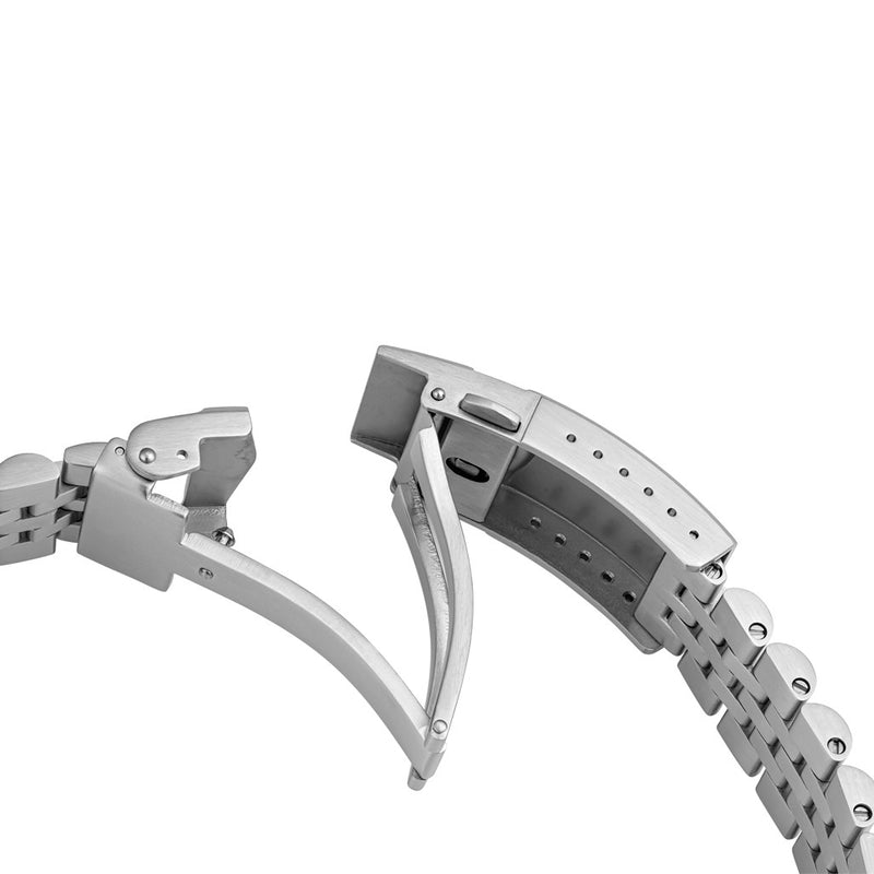 Islander 20mm Fully Brushed Solid-Link Watch Bracelet for the Northport #BRAC-38 open clasp