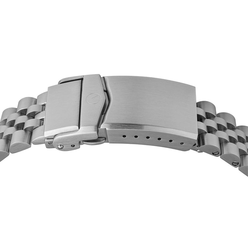Islander 20mm Fully Brushed Solid-Link Watch Bracelet for the Northport #BRAC-38 closed clasp