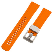 Islander 22mm Orange FKM Rubber Strap with Straight Ends #BRAC-42