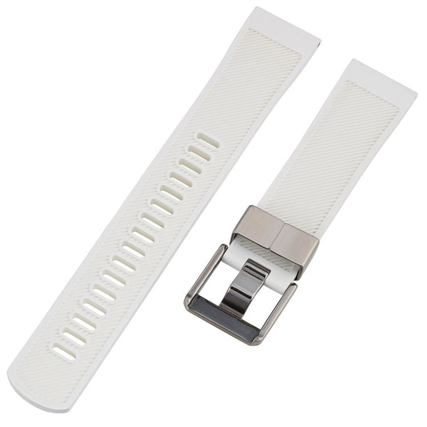 Islander 22mm Pure White FKM Rubber Strap with Straight Ends #BRAC-45