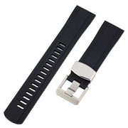 Islander 20mm Black FKM Rubber Strap with Straight Ends #BRAC-46