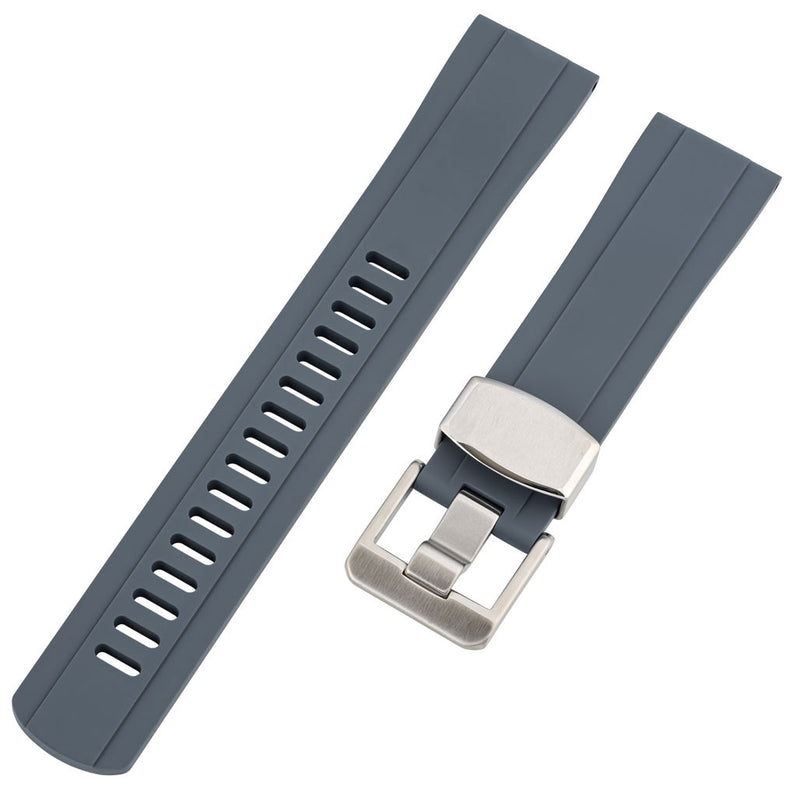 Islander 20mm Anthracite Gray FKM Rubber Strap with Straight Ends #BRAC-49