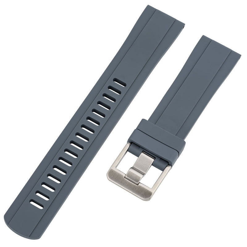 Islander 20mm Anthracite Gray FKM Rubber Strap with Straight Ends #BRAC-49
