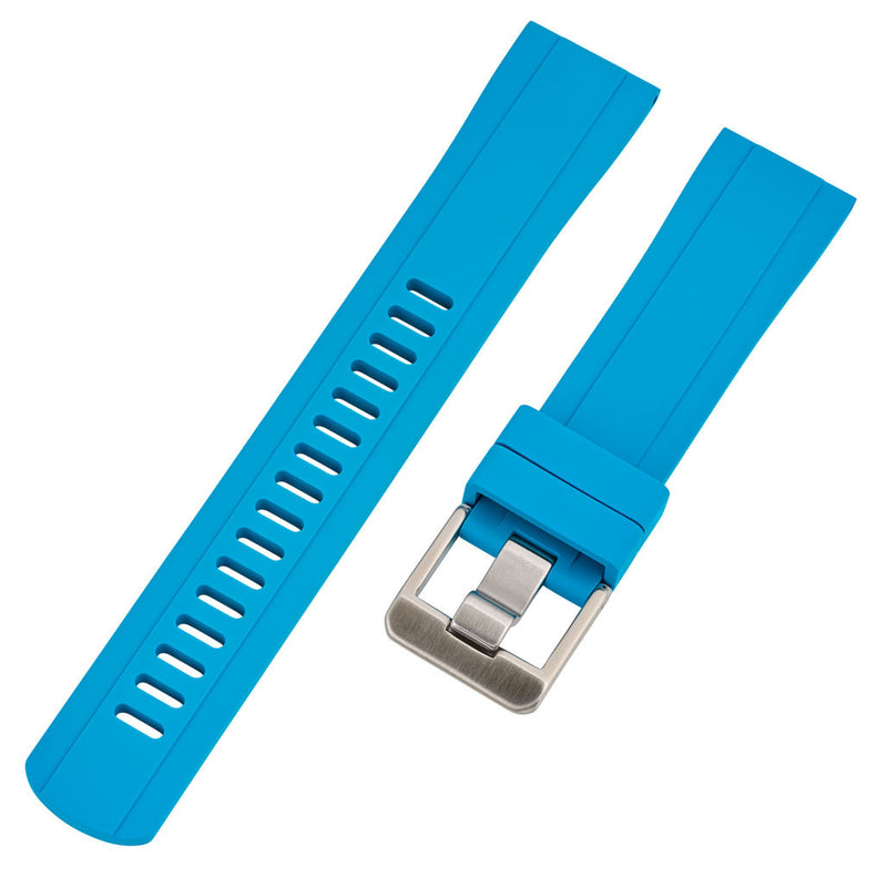 Islander 20mm Sky Blue FKM Rubber Strap with Straight Ends #BRAC-50