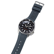 Islander 22mm Anthracite Gray Waffle FKM Rubber Strap with Curved Ends for SKX007 Cases #BRAC-67 watch