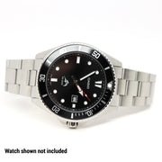 Islander 22mm Brushed Solid-Link Watch Bracelet for Casio Duro Quartz Dive Watch #BRAC-74 optional