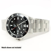 Islander 22mm Brushed Solid-Link Watch Bracelet for Casio Duro Quartz Dive Watch #BRAC-74 optional