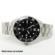 Islander 22mm Brushed Solid-Link Watch Bracelet for Casio Duro Quartz Dive Watch #BRAC-74 optional