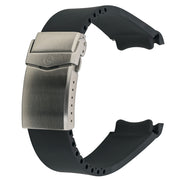 Islander 22mm Black FKM Rubber Strap with Curved Ends for SKX007 Cases #BRAC-76 zoom