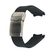 Islander 22mm Black FKM Rubber Strap with Curved Ends for SKX007 Cases #BRAC-76