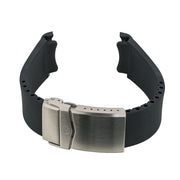 Islander 22mm Black FKM Rubber Strap with Curved Ends for SKX007 Cases #BRAC-76 side
