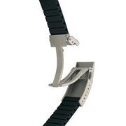 Islander 22mm Black FKM Rubber Strap with Curved Ends for SKX007 Cases #BRAC-76 clasp