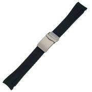 Islander 22mm Black FKM Rubber Strap with Curved Ends for SKX007 Cases #BRAC-76 full