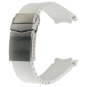 Islander 22mm White FKM Rubber Strap with Curved Ends for SKX007 Cases #BRAC-77 zoom