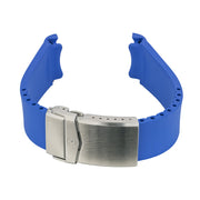 Islander 22mm Blue FKM Rubber Strap with Curved Ends for SKX007 Cases #BRAC-78 side