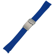 Islander 22mm Blue FKM Rubber Strap with Curved Ends for SKX007 Cases #BRAC-78