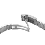 Islander 20mm Brushed Solid-Link Watch Bracelet for Islander Brookville #BRAC-82 open clasp
