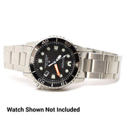 Islander 18mm Brushed Solid-Link Bracelet for Citizen 36.5mm Promaster Solar Dive Watch #BRAC-88