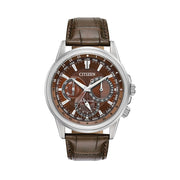 Citizen Calendrier 44mm Eco-Drive World Time Watch with Brown Dial #BU2020-29X