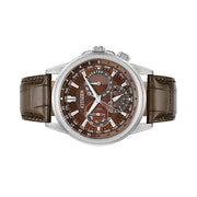 Citizen Calendrier 44mm Eco-Drive World Time Watch with Brown Dial #BU2020-29X