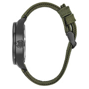 Citizen Eco-Drive Garrison Watch with Black Dial and Green Cordura Strap #BU2055-16E
